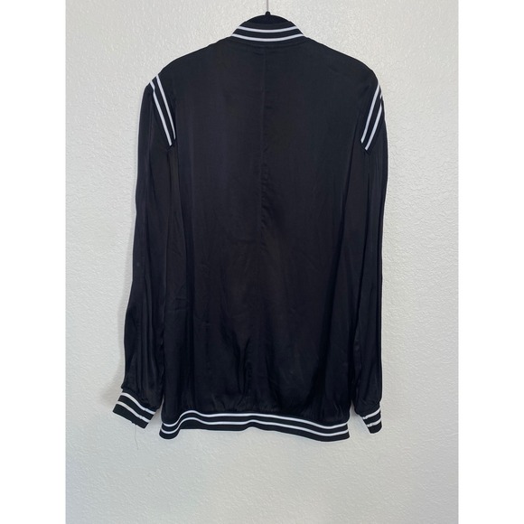 Blank NYC Black Bomber Jacket Size Medium - Picture 3 of 6